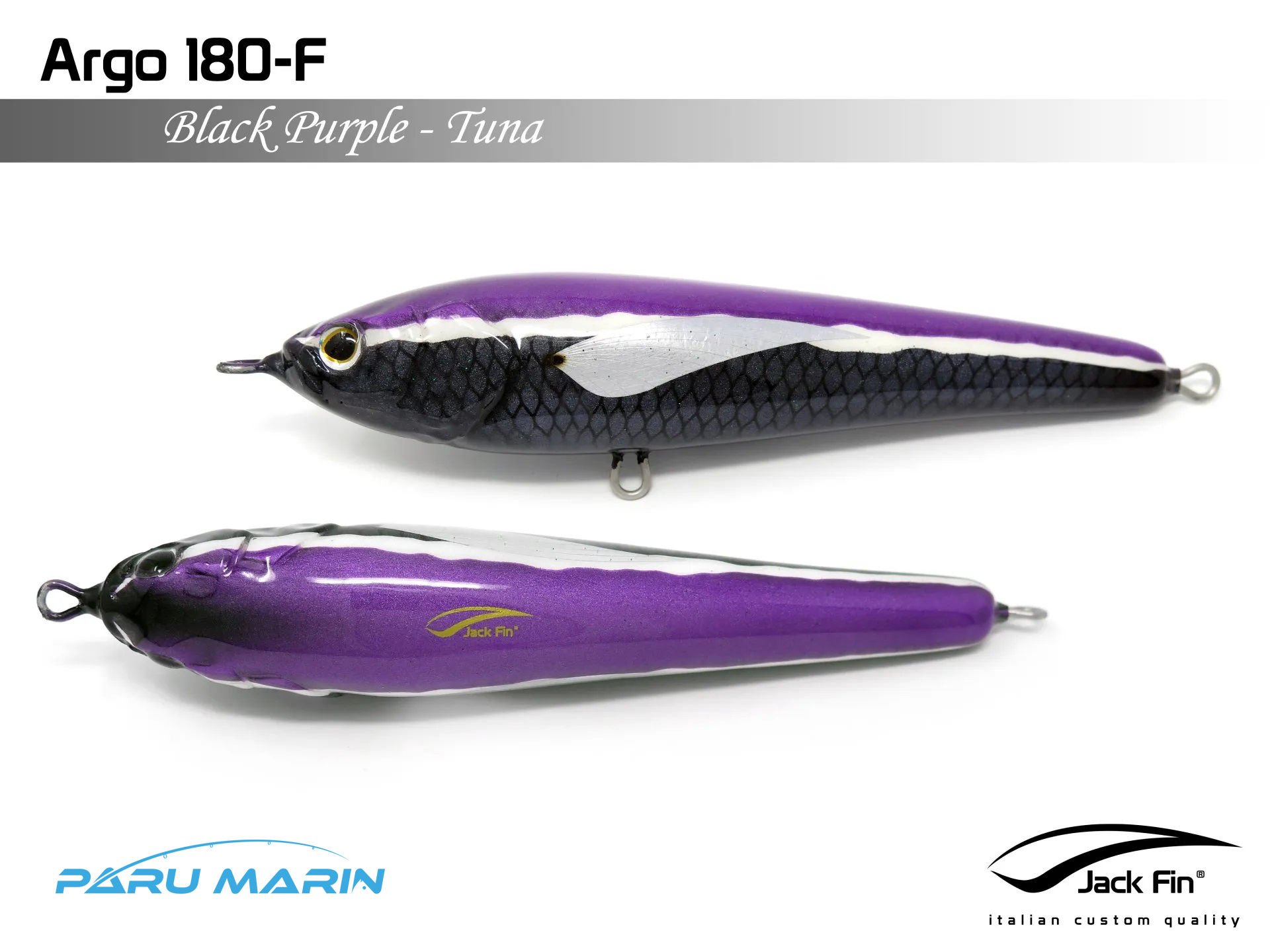 Jack Fin Argo 180-F Sahte Yem Black Purple Tuna