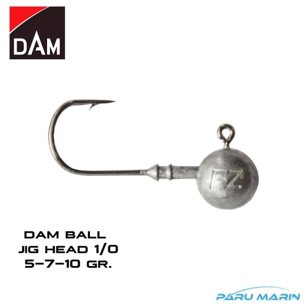 Dam Ball Jig Head 1/0 5 Adet