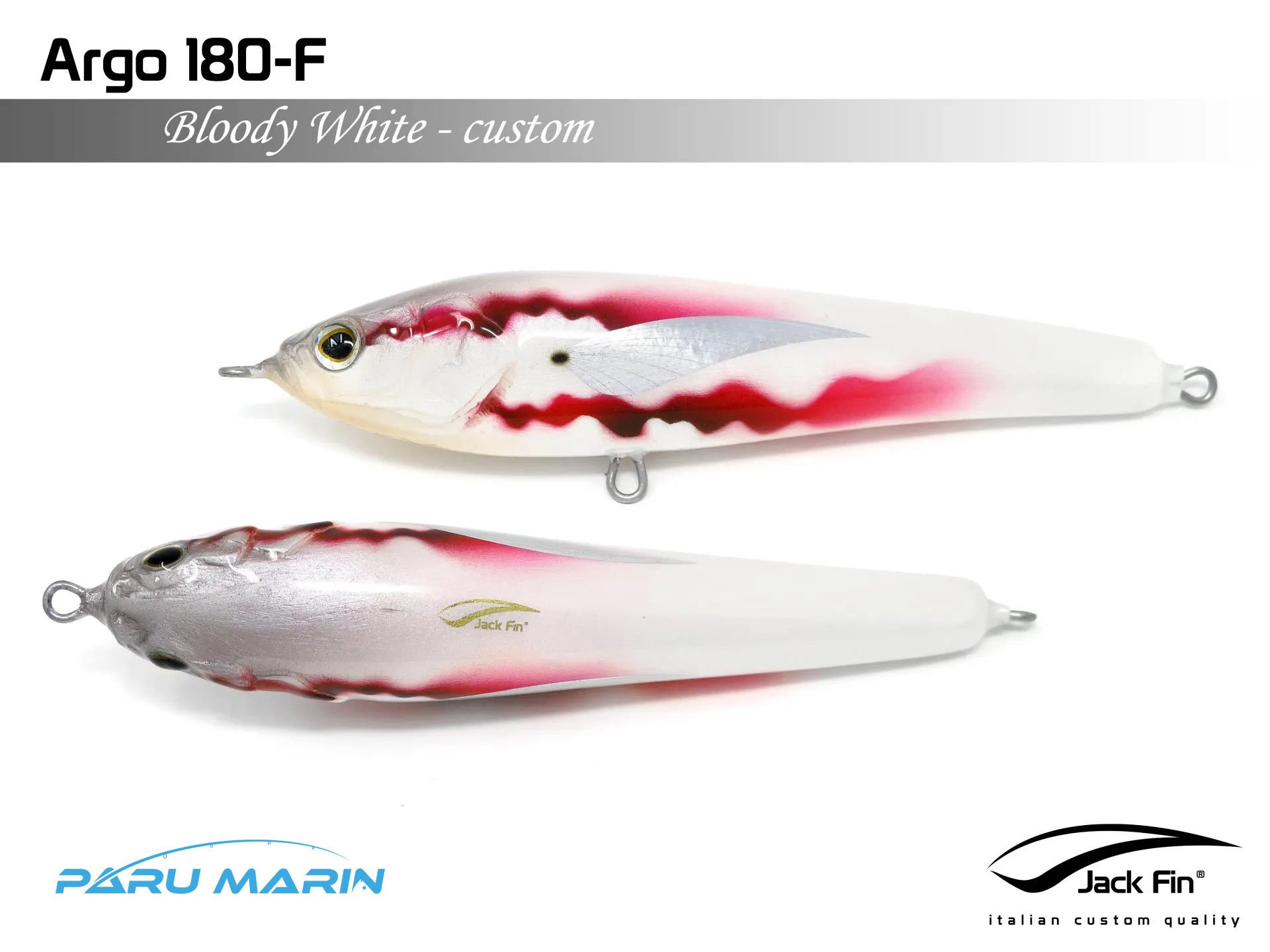 Jack Fin Argo 180-F Sahte Yem Bloody White ''Özel Renk''