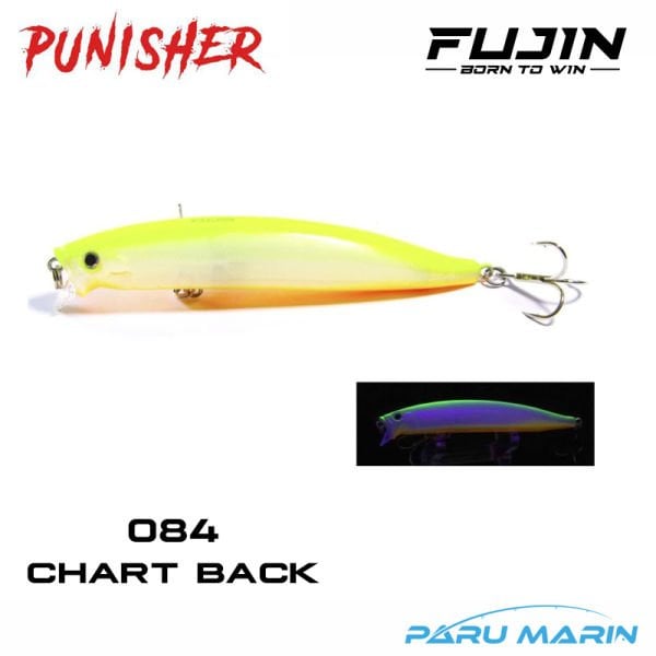Fujin Punisher 105SW 10.5cm 16gr. Maket Balık 084 Chart Back