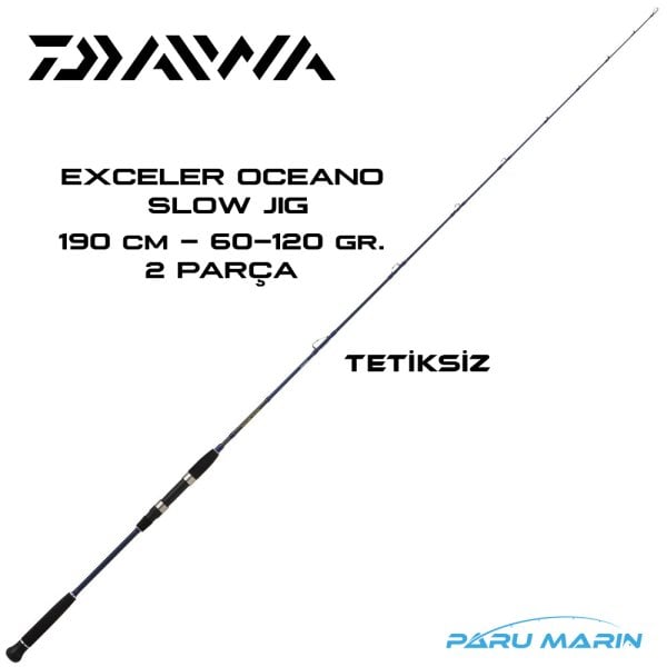 Daiwa Exceler Oceano 193cm 60-120gr. Tetiksiz Kamış (EXOJG632MHSAF)