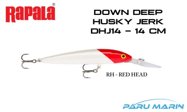 Rapala Down Deep Husky Jerk 14cm RH-Red Head