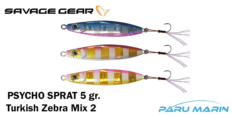 Savage Gear Psycho Sprat 5gr. 3 Adet (Turkish Zebra Mix 2) Suni Yem
