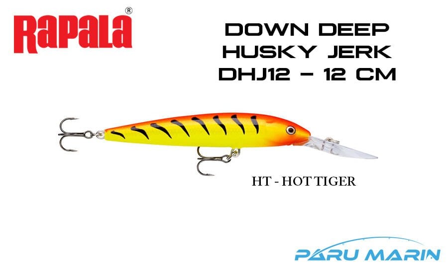 Rapala Down Deep Husky Jerk 12cm HT - Hot Tiger