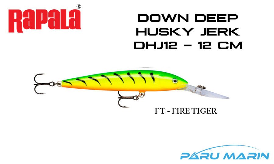 Rapala Down Deep Husky Jerk 12cm FT - Firetiger