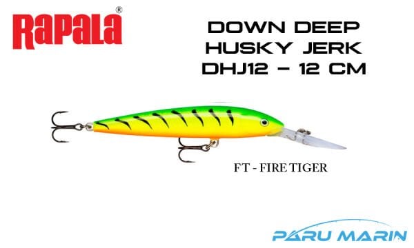 Rapala Down Deep Husky Jerk 12cm FT - Firetiger