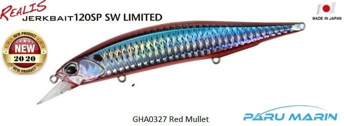 DUO Realis Jerkbait 120SP SW GHA0327 Red Mullet