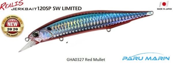 DUO Realis Jerkbait 120SP SW GHA0327 Red Mullet