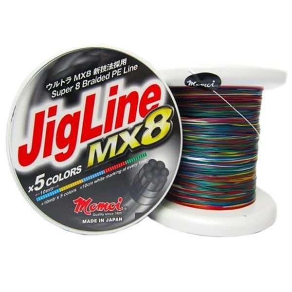 Momoi Jigline MX8 0.30mm 500mt. Multicolor İp Misina
