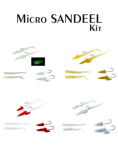 Fujin Micro Sandeel Kit 04 Gold Silikon Yem
