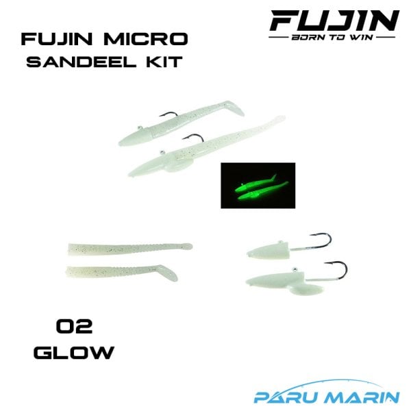 Fujin Micro Sandeel Kit 02 Glow Silikon Yem