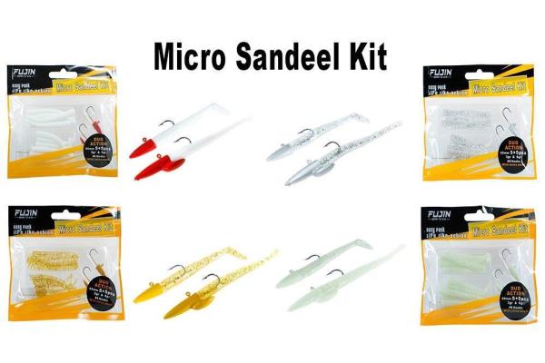 Fujin Micro Sandeel Kit 01 Grey Silikon Yem