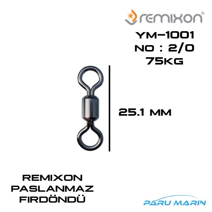 Remixon YM-1001 Bilyalı Fırdöndü No:2/0 75KG.