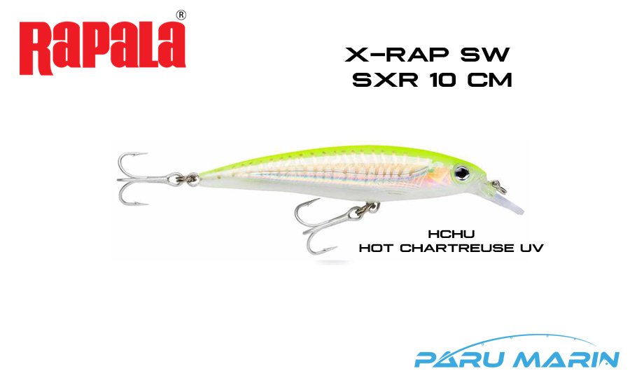 Rapala Saltwater X-Rap 10 cm Sahte Balık HCHU - HOT CHARTREUSE