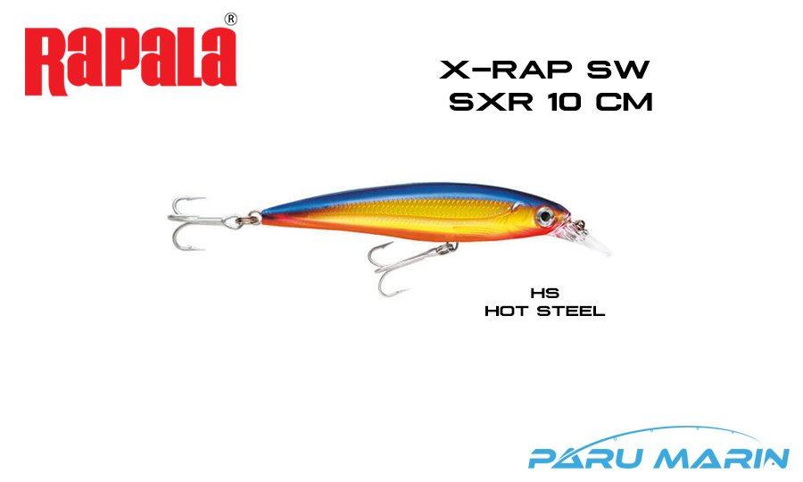 Rapala Saltwater X-Rap 10 cm Sahte Balık HS - HOT STEEL