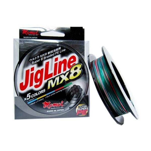 Momoi Jigline MX8 0.16mm 300mt. Multicolor İp Misina
