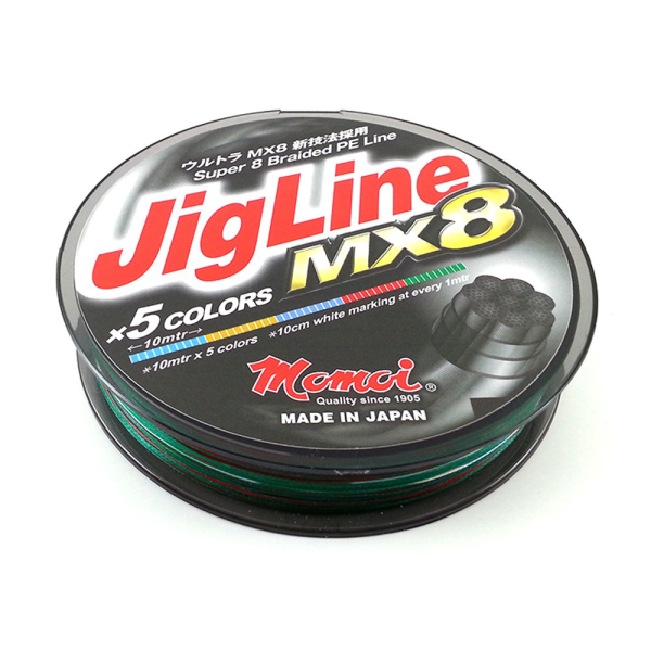 Momoi Jigline MX8 0.16mm 300mt. Multicolor İp Misina
