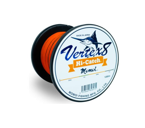 Momoi Vertex 8x  0.57mm 140LB 1200mt. Turuncu İp Misina