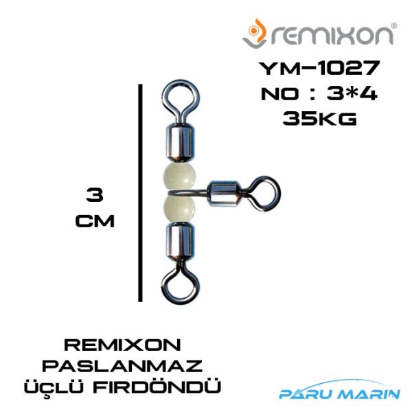 Remixon YM-1027 Bilyalı Üçlü Fırdöndü No:3*4 35Kg.