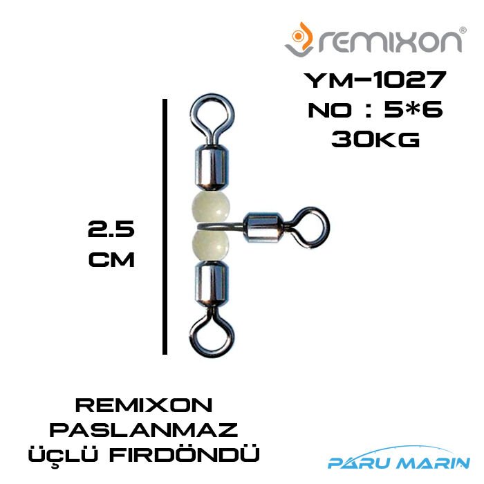 Remixon YM-1027 Bilyalı Üçlü Fırdöndü No:5*6 30Kg.