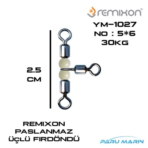 Remixon YM-1027 Bilyalı Üçlü Fırdöndü No:5*6 30Kg.