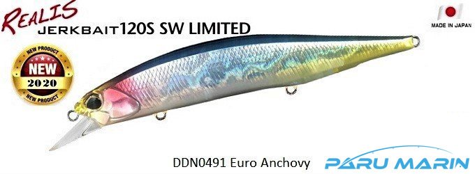 Duo Realis Jerkbait 120S SW DDN0491 Euro Anchovy