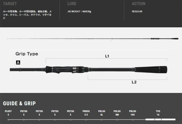 Tailwalk Micro Shore Jigging 96 SSD 289cm. Max. 30gr.