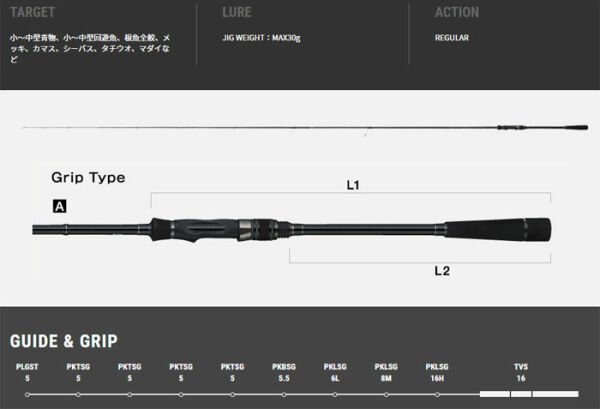 Tailwalk Micro Shore Jigging 96 SSD 289cm. Max. 30gr.