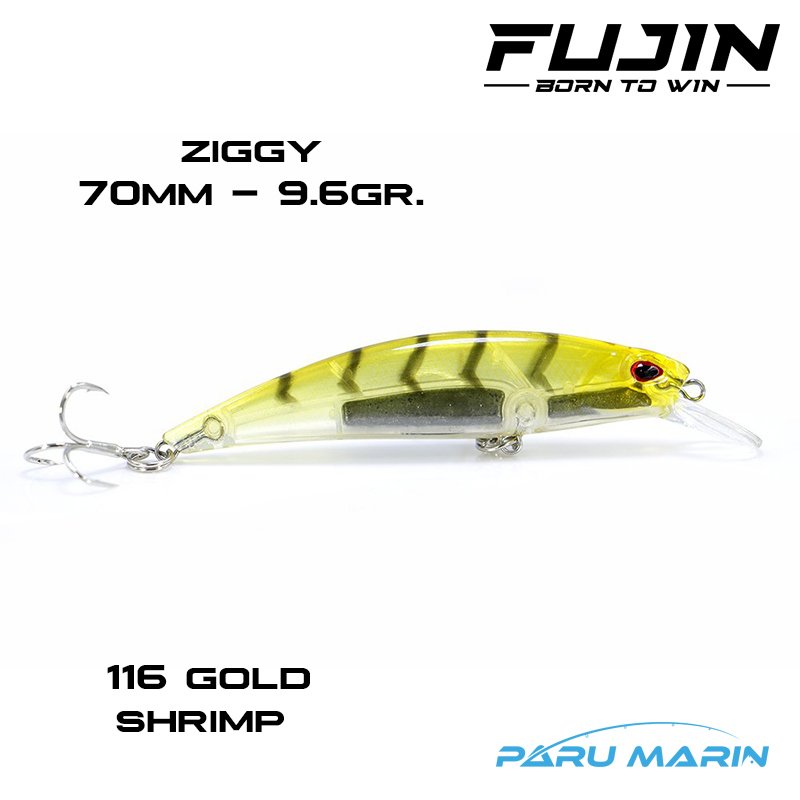 Fujin Ziggy7 Maket Balık 70mm 116 Gold Shrimp