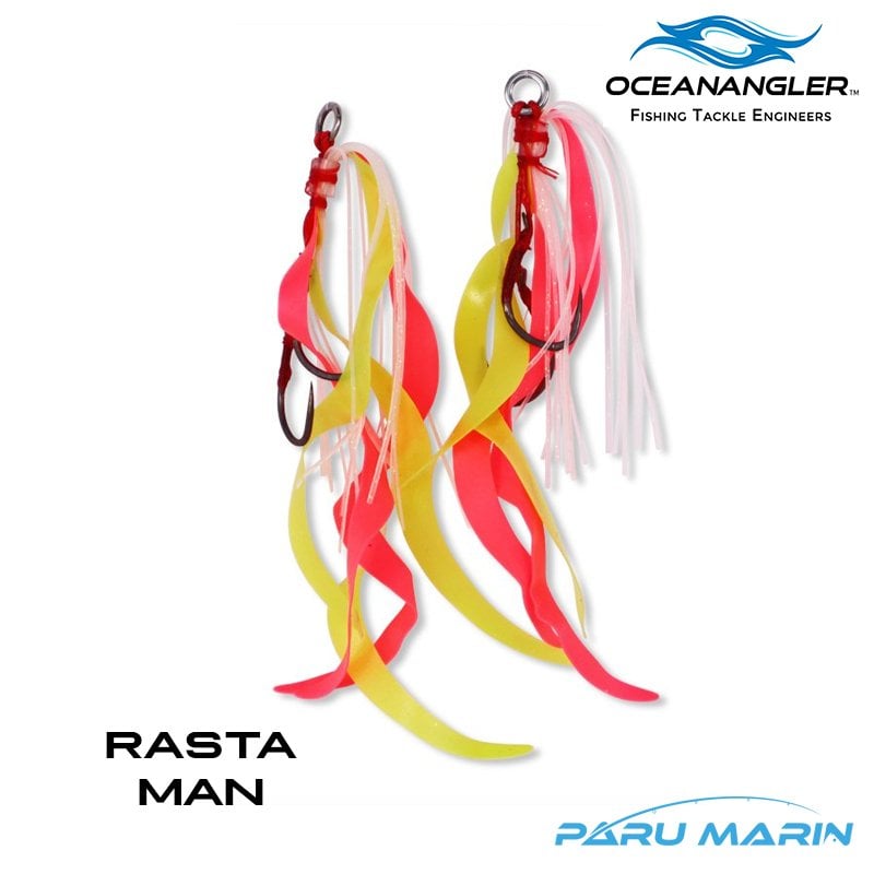 Ocean Angler Slider Yedek Etek Curly Rastaman 2 adet