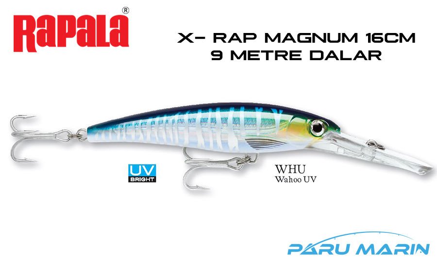 Rapala X-Rap Magnum-30, 16cm Gövde, Sahte Balık WHU - WAHOO UV
