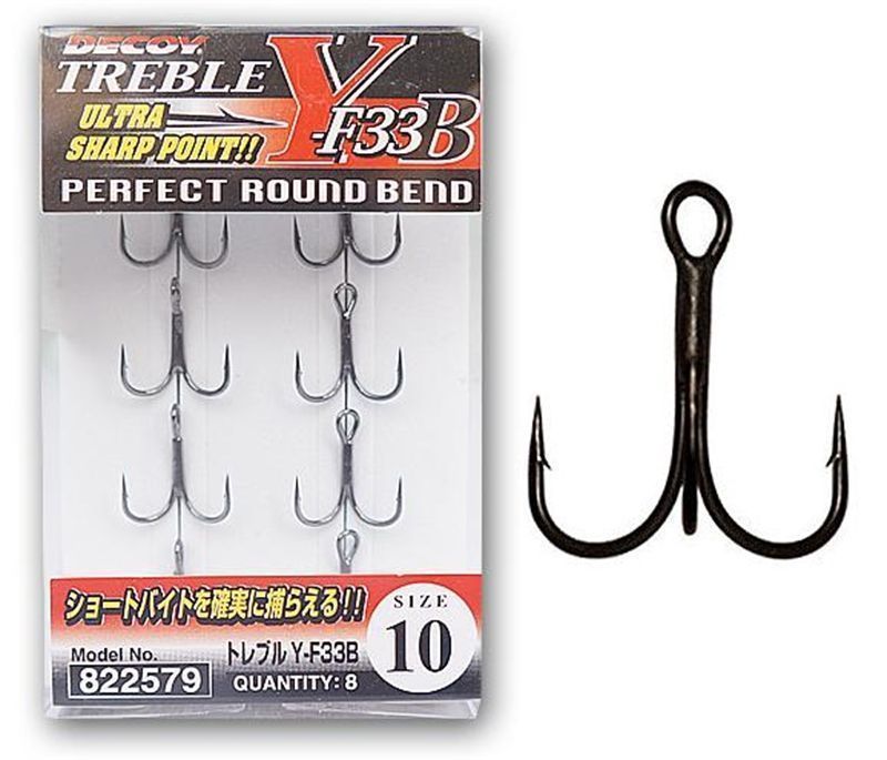 DECOY Y-F33B Treble üçlü iğne #10