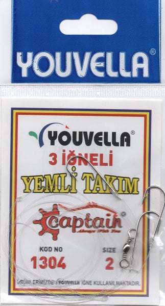 Youvella 3 İğneli Yemli Takımı 1304 İğne, 3 Paket