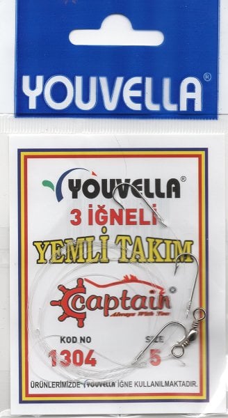 Youvella 3 İğneli Yemli Takımı 1304 İğne, 3 Paket