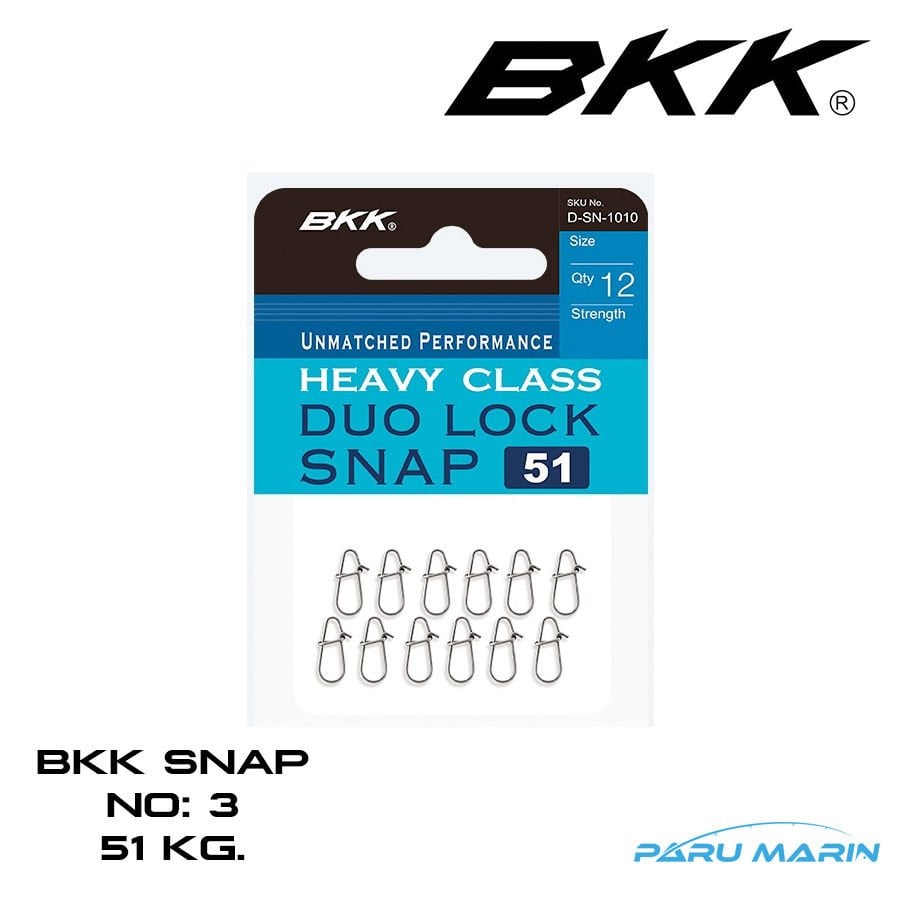 BKK Duolock 51 Snap Klips No: 3 , 51 Kg.