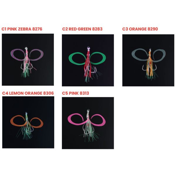 Seabor Squid Hook Skirt Hazır Asist Takım Pink 2/0 -  2 adet