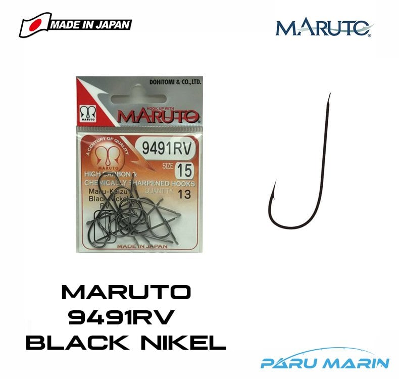 Maruto 9491RV Çapraz Siyah Nikel Olta İğnesi