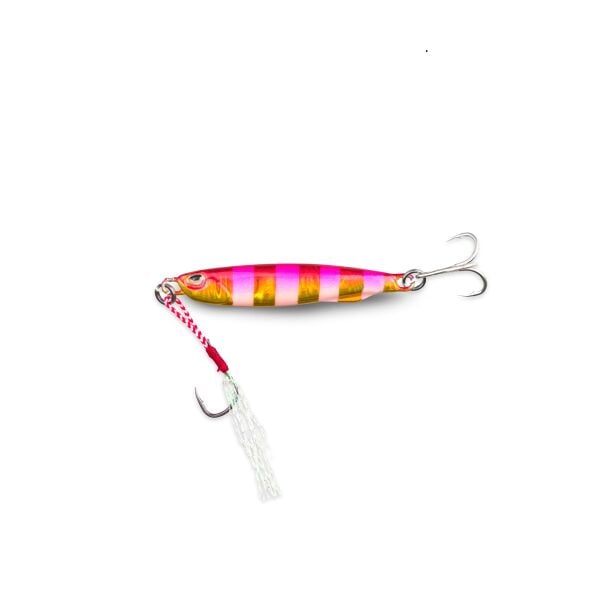 Fujin Metal GO 20 gr. Pink Gold Zebra Glow Jig Yem