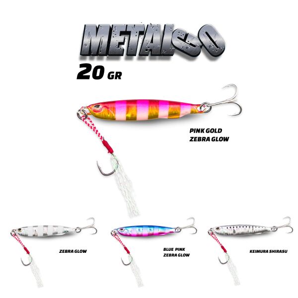 Fujin Metal GO 20 gr. Zebra Glow Jig Yem