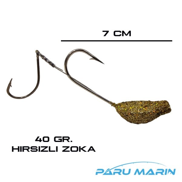 Lüfer ve Kofana Zokası 40gr. Hırsızlı Altın