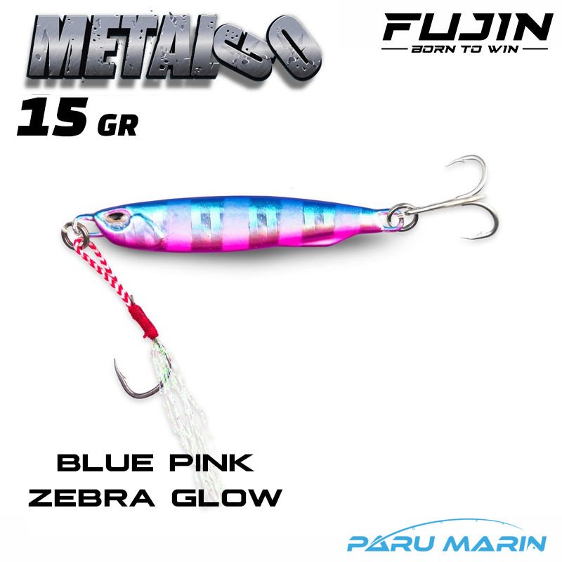 Fujin Metal GO 15 gr. Blue Pink Zebra Glow Jig Yem