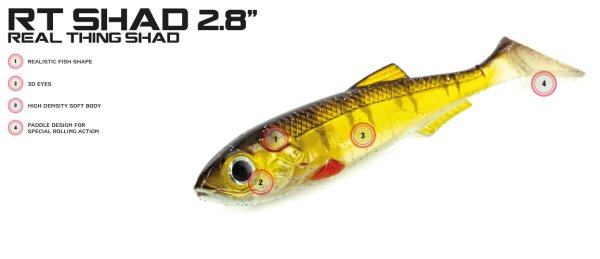 Molix RT Shad 7cm/2.8'' Silikon Yem, #311 Blue Back Herring