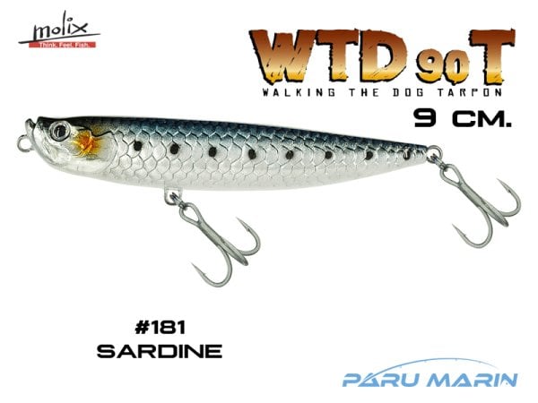 Molix WTD 90T 9 cm. Sahte Balık, #181 Sardine