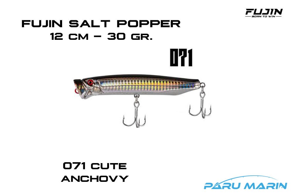 Fujin Salt Popper SP120SW Sahte Balık, 071 Cute Anchovy