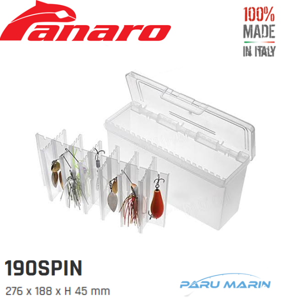Panaro Art 190 Spin Şeffaf Kutu 82*235*118mm.