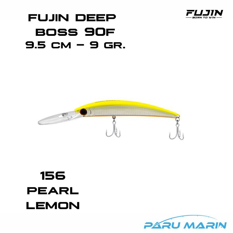 Fujin Deep Boss 90F 9cm Maket Balık 156 Pearl Lemon