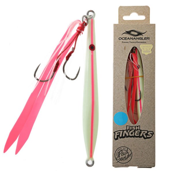 Ocean Angler Fish Fingers Jig 60gr. Pink Lumo Glow
