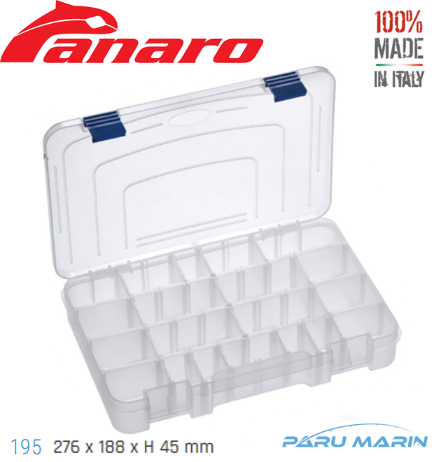 Panaro Art 195 Scatola Şeffaf Kutu 276*188*45mm.