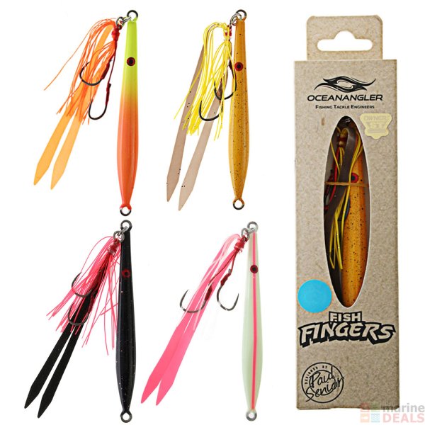 Ocean Angler Fish Fingers Jig 60gr. Orange Yellow