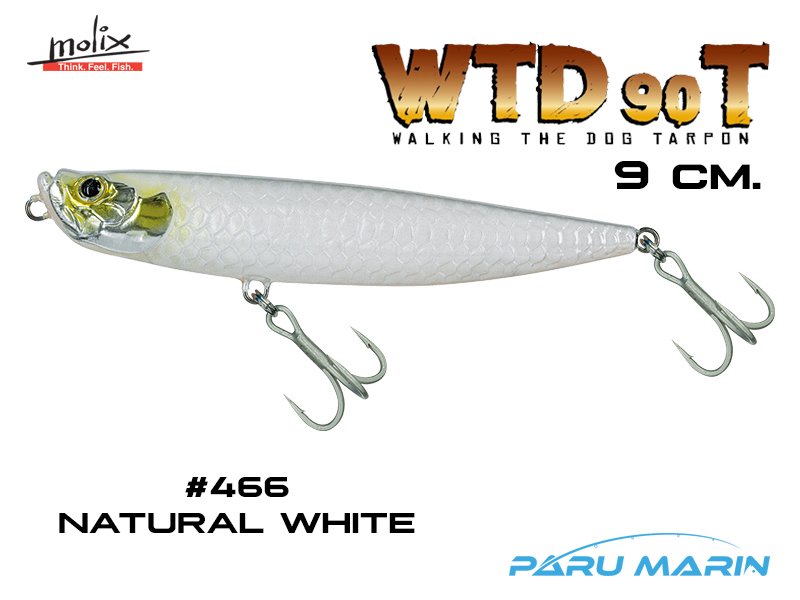 Molix WTD 90T 9 cm. Sahte Balık, #466 Natural White